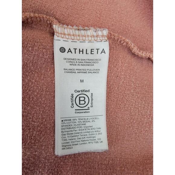 Athleta Sweatshirt Medium 632058 Mauve Chakra Super Soft Balance Pullover - Picture 4 of 9